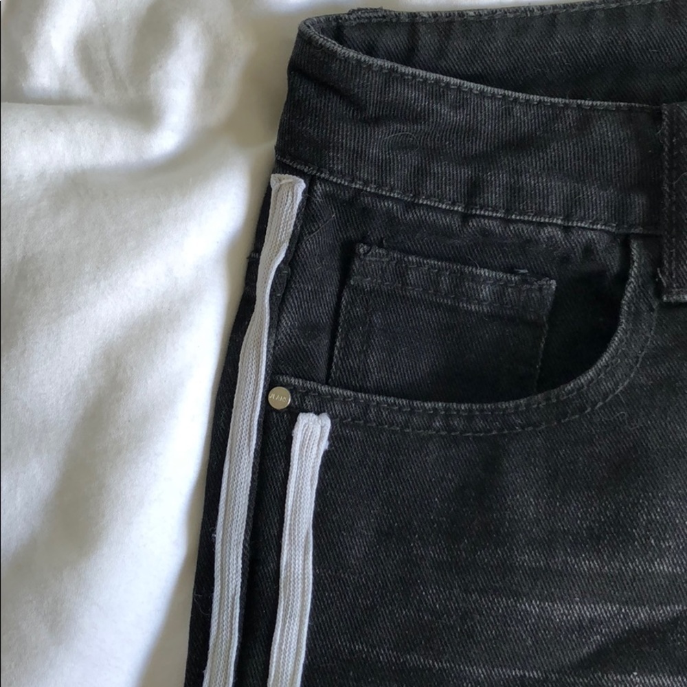 Dark Grey Jeans with White side stripes - Picture 3 of 3